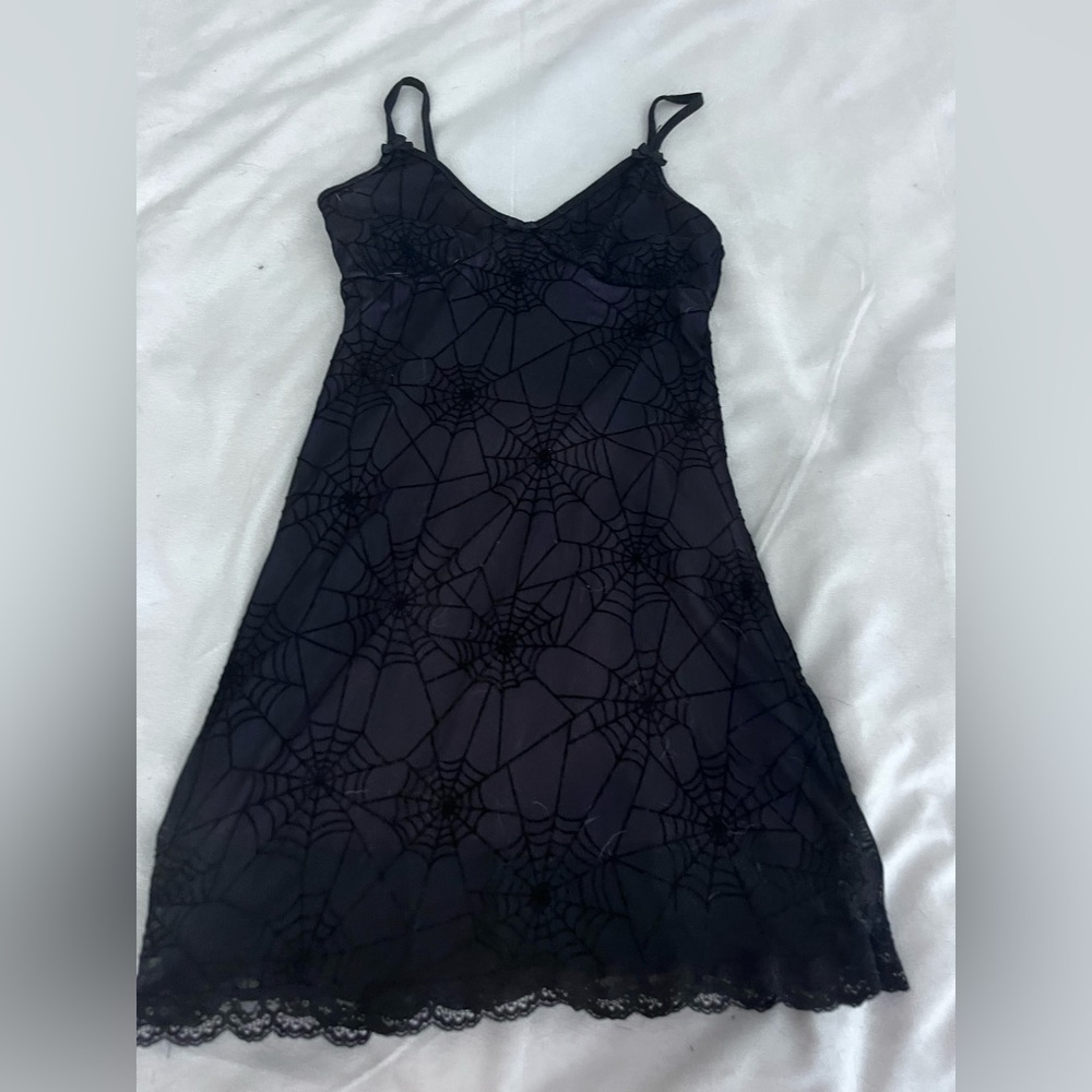 Black&Purple Spider Web Dress